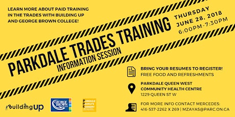 Parkdale Trades Training Information Session