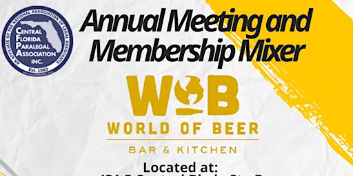 Annual Meeting and Membership Mixer