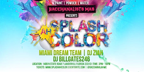 Splash Ah Color - 100% Soca Jouvert - Miami Carnival 2018 primary image