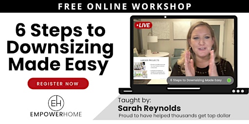 6 Steps to Downsizing Made Easy! FREE and ONLINE primary image