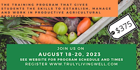 Imagen principal de August  Intensive Urban Grower Boot Camp