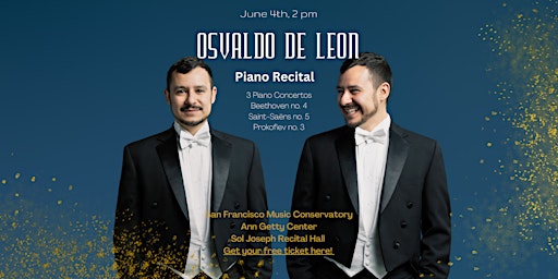 Osvaldo de Leon Piano Recital primary image