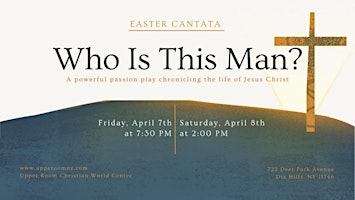 Who Is This Man Friday, April 7, 2023 at 7:30pm