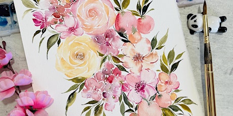 Watercolour Florals  (Intermediate) Course by Kathleen - SM20230411WFIC