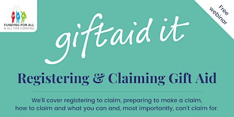 Registering & Claiming Gift Aid