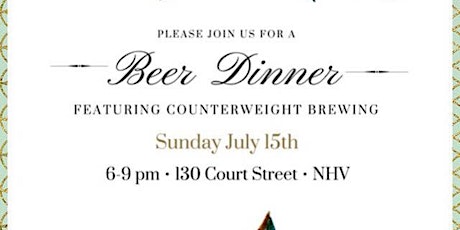 Counter Weight Beer Dinner primary image