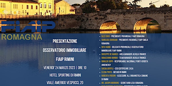 ROMAGNA | Presentazione Osservatorio Immbiliare  FIAIP Rimini