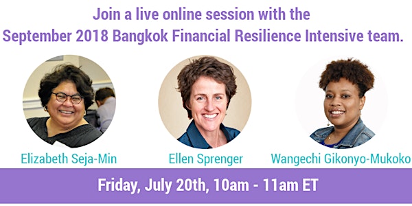 Bangkok Financial Resilience Intensive Live Q&A Session