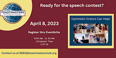 Optimistic Orators Speech Contestant Evaluation