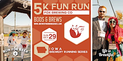 Boos & Brews 5k at Fox Brewing Company event logo