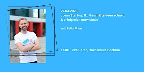 Wokshop: Lean Start-up mit Felix Maas