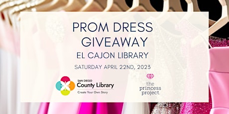 2023 El Cajon County Library Pop-Up Prom Dress Giveaway