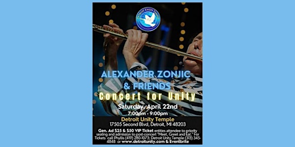 Alexander Zonjic and Friends Concert for Unity