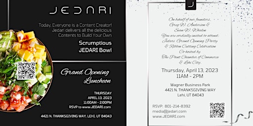 Jedari Grand Opening Party: April 13, 2023