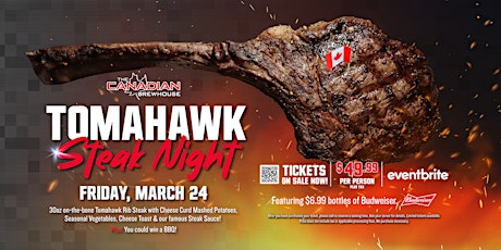 Tomahawk Steak Night | March 24 at Fort McMurray