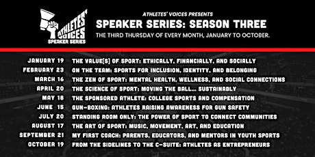 Athletes' Voices Speaker Series: Season 3