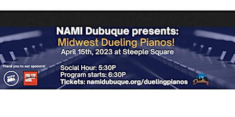 NAMI Dubuque presents Midwest Dueling Pianos! Second Annual Fundraiser.