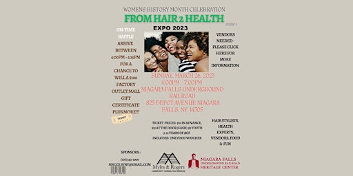 Women's History Month - From Hair 2 Health Expo 2023