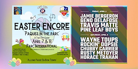 PAQUES IN THE PARC, presented by Easter Encore
