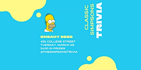 Classic Simpsons Trivia at Sneaky Dees