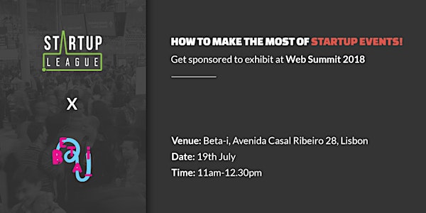 How to make the most of startup events! Get sponsored to exhibit at Web Sum...