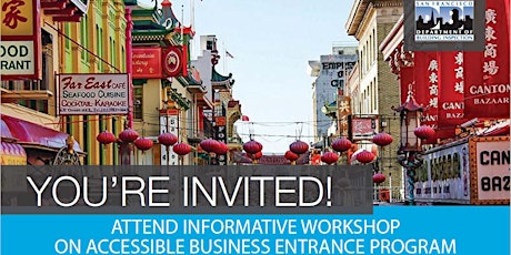 7/16 - DBI Accessible Business Entrance Chinatown Workshop primary image