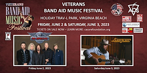 Veteran's Band Aid Music Festival 2-Day GA & VIP