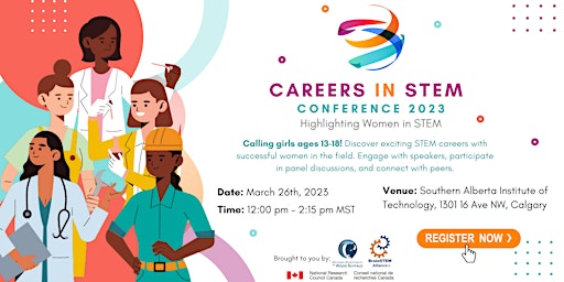 Image principale de Careers in STEM 2023: Highlighting Women in STEM (Calgary)