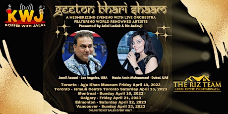 Geeton Bhari Shaam - Live in Concert ISMAILI CENTRE TORONTO APRIL 15