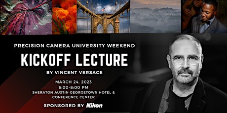 PCU Weekend FREE Kickoff Lecture with Vincent Versace