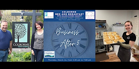 Primaire afbeelding van Business After 5 at Colborne Bed and Breakfast