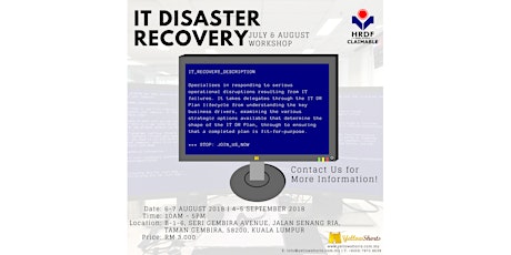  Business Continuity Series: IT Disaster Recovery Workshop primary image