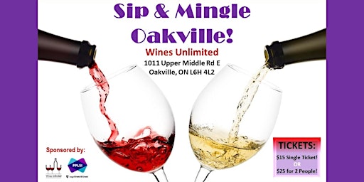 Primaire afbeelding van Sip and Mingle Business Networking Social - Oakville!