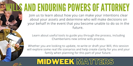 Image principale de Midweek Matters - Wills and Enduring Power of Attorney
