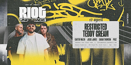 Riot Underage ft Restricted + Teddy Cream (April 17 2023)  primärbild