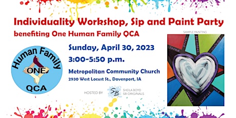 Individuality Workshop, Sip and Paint Party benefiting One Human Family
