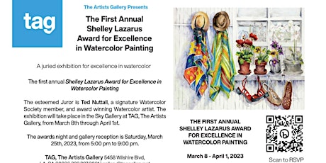 Awards Reception for the first Lazarus Excellence in Watercolor Exhibition