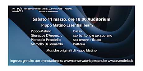 Immagine principale di I concerti di marzo - Pippo Matino Essential Team 