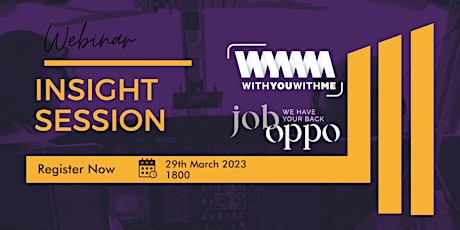 Imagem principal do evento WYWM Insight Session, hosted by JobOppO