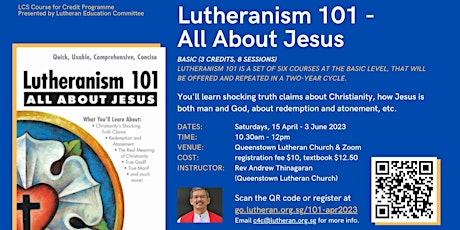 Lutheranism 101: All About Jesus (Basic) primary image