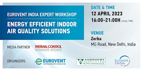 Imagen principal de Eurovent India Expert Workshop: Energy Efficient IAQ Solutions