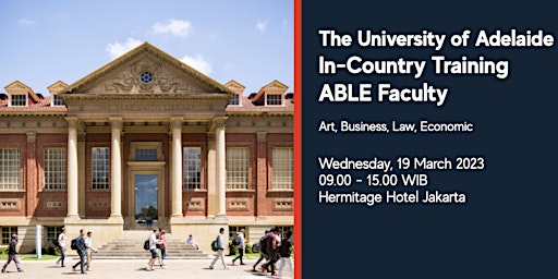 University of Adelaide In Country Training - ABLE Faculty