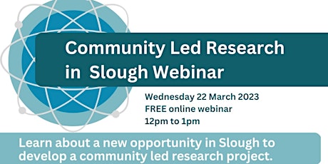 Community Led Research in Slough Webinar primary image