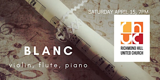 "Concert of the Senses" with the talented classical trio BLANC.