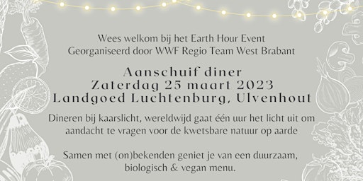 Earth Hour aanschuif diner