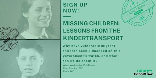 Missing Migrant Children – lessons from the Kindertransport