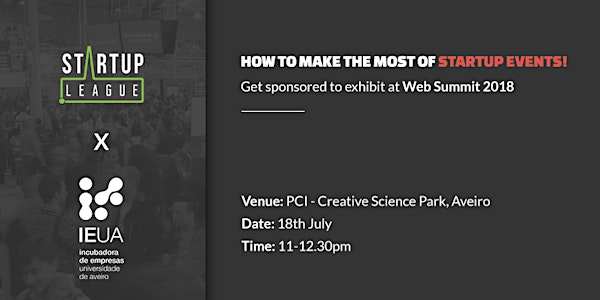 How to make the most of startup events! Get sponsored to exhibit at Web Summit 2018