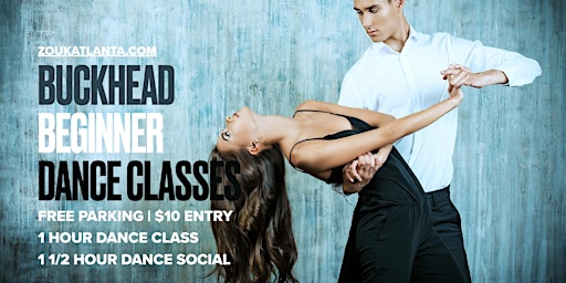 Imagen principal de Beginner Dance Class & Party | Buckhead | Free Parking | Zouk Atlanta