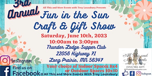 3rd Annual Fun in the Sun Craft & Gift Show primary image