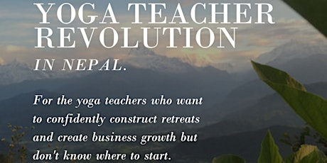 Yoga Teacher Revolution Info Night